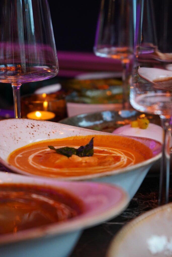 A selection of Celestia restaurant curry dishes